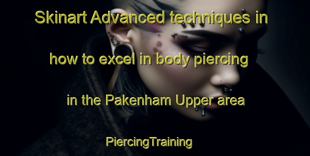 Skinart Advanced techniques in how to excel in body piercing in the Pakenham Upper area | PiercingTraining | PiercingClasses | SkinartTraining-Australia