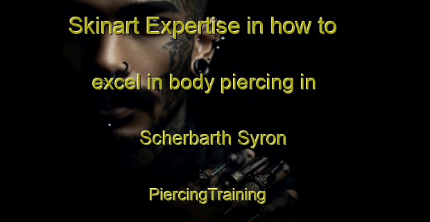 Skinart Expertise in how to excel in body piercing in Scherbarth Syron | PiercingTraining | PiercingClasses | SkinartTraining-Australia