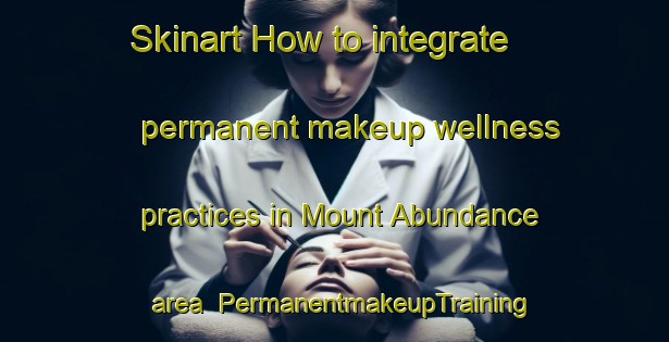 Skinart How to integrate permanent makeup wellness practices in Mount Abundance area | PermanentmakeupTraining | PermanentmakeupClasses | SkinartTraining-Australia
