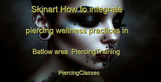 Skinart How to integrate piercing wellness practices in Batlow area | PiercingTraining | PiercingClasses | SkinartTraining-Australia